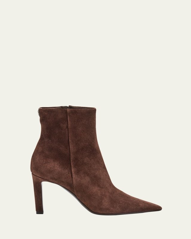 Frankie Velvet Suede Ankle Boots